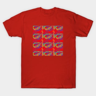 Bubbly Lines pattern T-Shirt